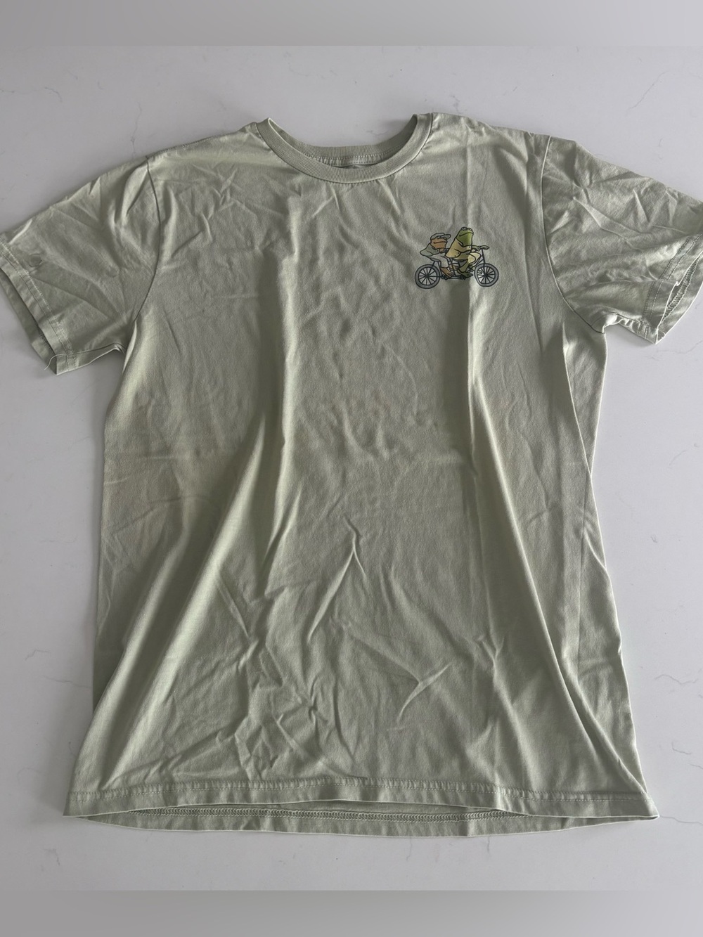 Frog and Toad Graphic T-Shirt Adult Small Green Cottagecore Book Cotton Blend